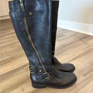 STEVE MADDEN SYNICLE BLACK RIDING BOOT